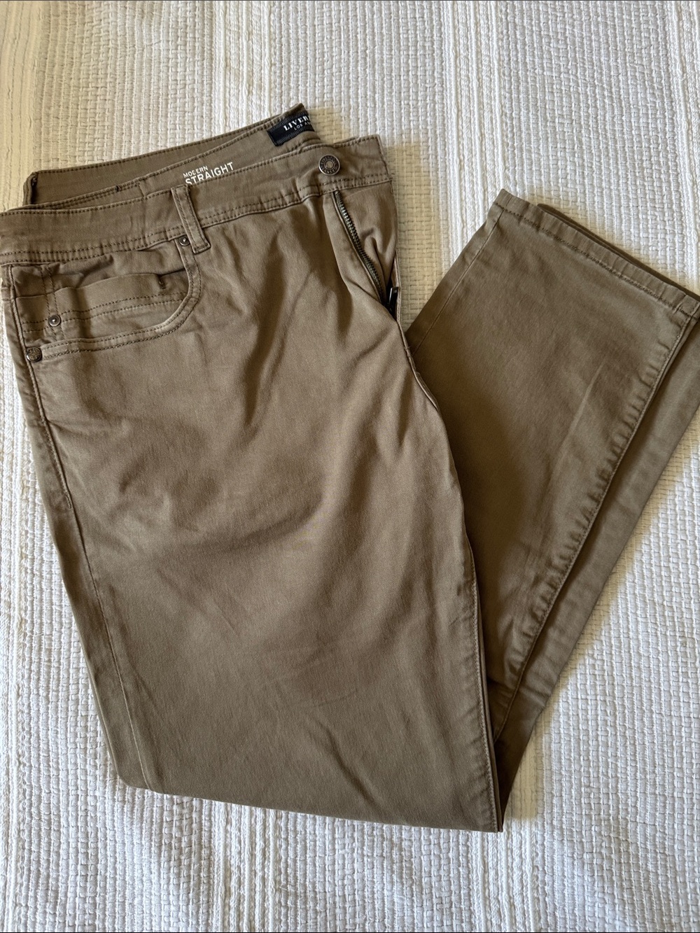 Liverpool Men’s Straight Fit Khaki/Tan Chino Pants